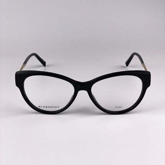 🔥 Givenchy GV0147 807 Eyeglasses  Black Cat Eye Women - Picture 3 of 10